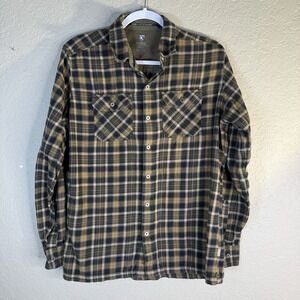 Men's Kuhl Dillingr Long Sleeve Flannel Button Up Shirt Small